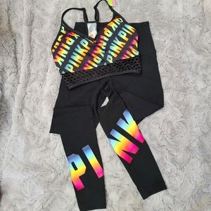 PINK Ultimate Yoga Rainbow Logo Set!
